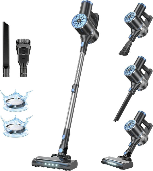 Cordless Vacuum Cleaner with Self-Standing, LED Screen Stick Vacuum Cleaners