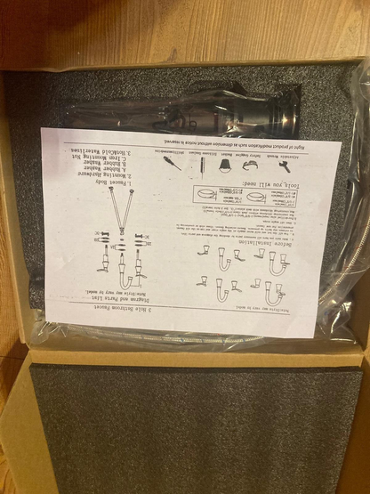 IKEBANA FL21011-2N BATHROOM FAUCET 3HOLE BRUSHED NICKEL