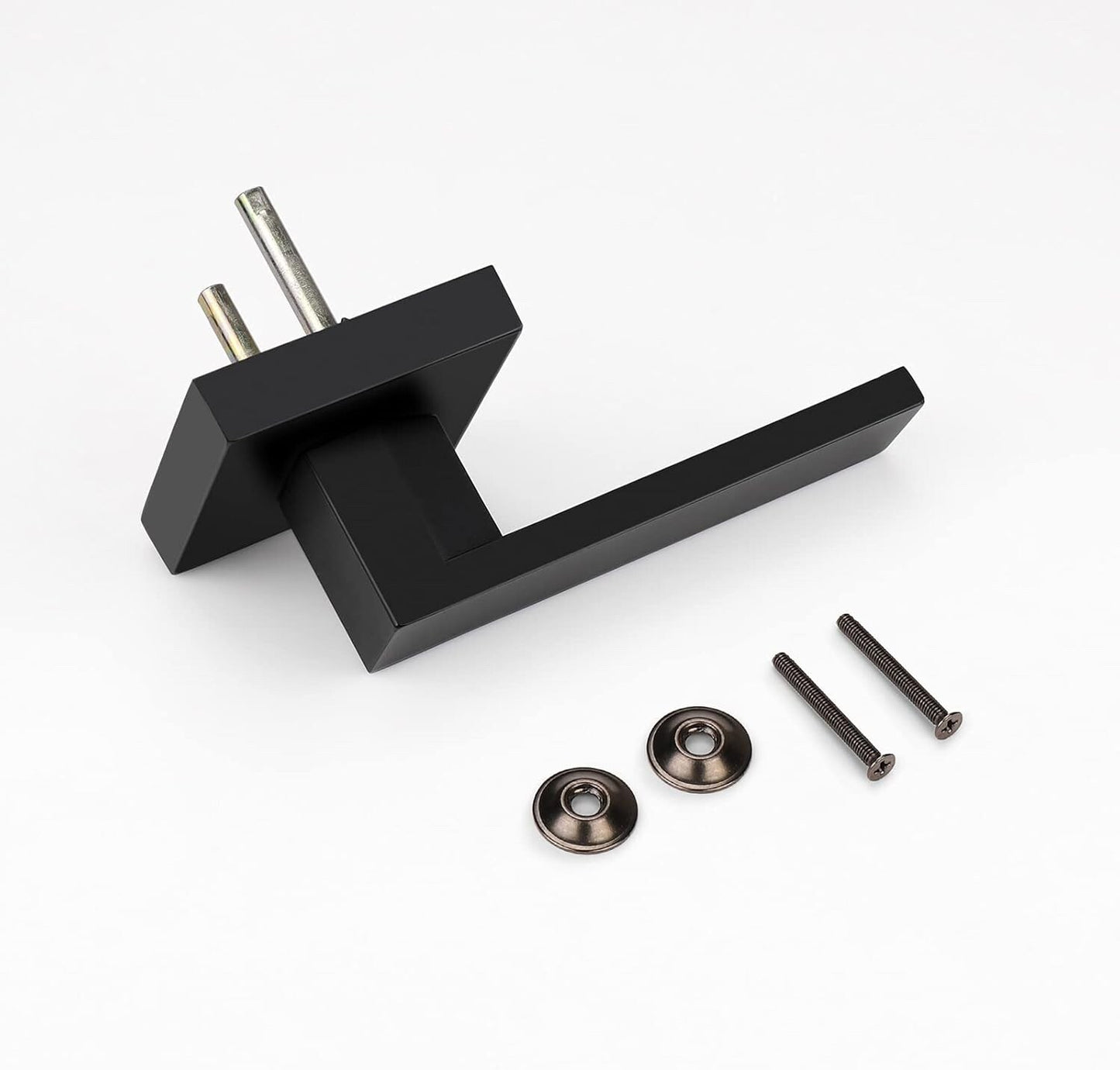 8 Pack Probrico Half Dummy Square Non-Turning Door Levers Matte Black NEW