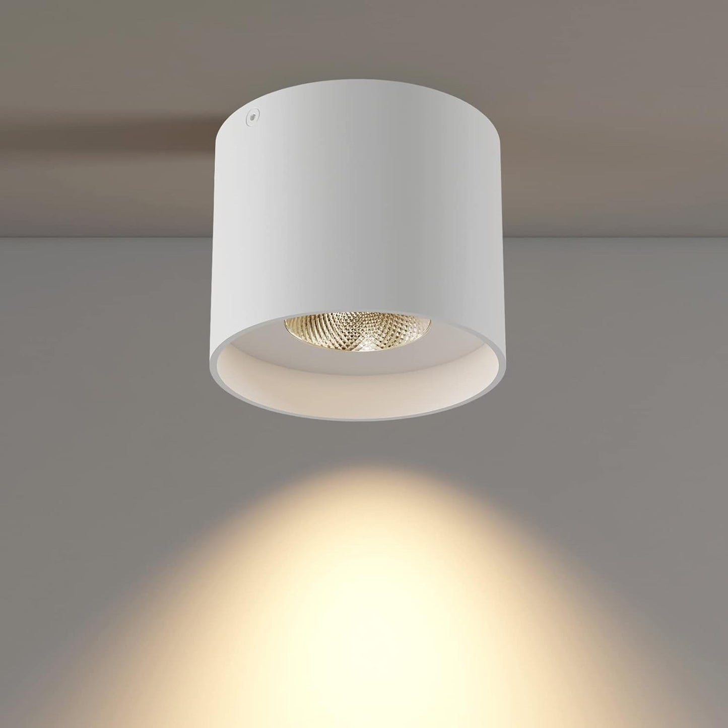 Ceiling Light Fixture, Flush Mount Ceiling Lights LED Dimmable Cylinder Ceiling