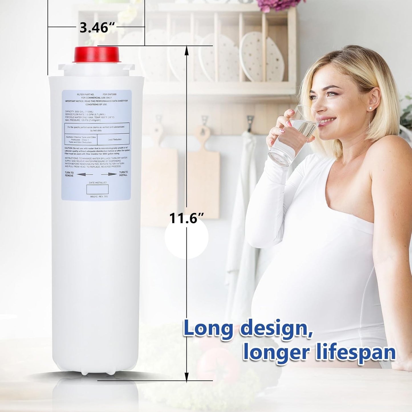 513,00-C (3 Packs-No Chip),Compatible with EzH2O Replacement Bottle Station