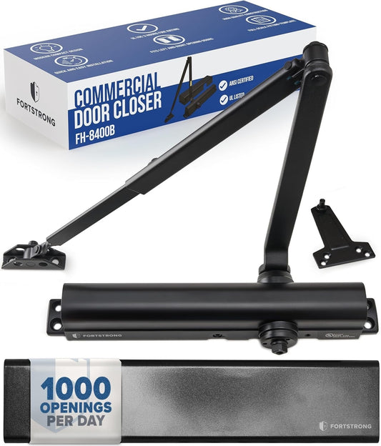 Commercial Door Closer – Black Heavy Duty Grade 1 Automatic Door Closer