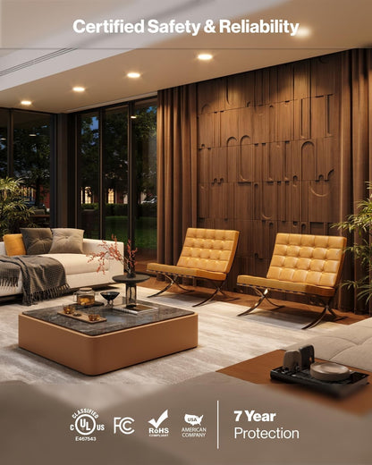 Sunco 20 Pack 6 Inch LED Recessed Light Retrofit, Can Lights for Ceiling,